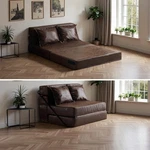 Futon Sofa Bed, 5-IN-1 Convertible Sleeper Chair Rv Furniture Pull Out Floo. Fixed Price $369.90.
