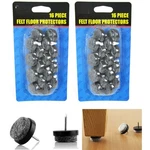 Set Of 32 Furniture Table Chair Leg Floor Felt Pads Skid Glide Slide Nail Protec. Fixed Price $13.94.