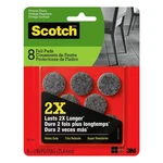 Scotch Heavy Duty Felt Pads: 1 In. / 8-PACK (grey). Fixed Price $8.19.