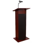Oklahoma Sound 111PLS-MY Power Plus Lectern, Mahogany. Fixed Price $861.99.