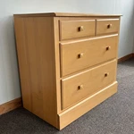Ethan Allen American Dimensions Solid Maple 3 Drawer Bachelor's Chest. Fixed Price $795.00.