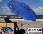 Tommy Bahama 7.5' Beach Umbrella W/ Tilt Blue. Fixed Price $44.98.