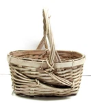 Oval Wicker Basket With Handle: 8" Long X 6" Wide 5" Deep 10" Tall (445). Fixed Price $19.99.