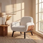 Audrey Khaki Fabric Armchair Ergonomic Comfort Accent Solid Wood. Fixed Price $474.00.