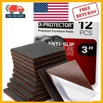 Durable Anti-skid Rubber Pads 12 Count, Ideal For Home Protection. Fixed Price $19.95.