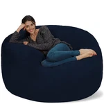 Bean Bag Chair: Giant 5' Memory Foam Furniture - Big Sofa With Soft .... Fixed Price $236.19.