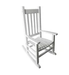 Garden Treasurers, Childrens Kids White Wooden Rocking Chair Slat Seat. Fixed Price $112.00.