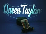 Night Light Up Table Lamp Name Shape Led Personalized Cursive Any & Remote. Fixed Price $34.99.