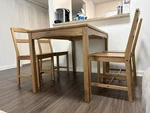 Ikea Dining Table + 4 Chairs Set. Fixed Price $150.00.