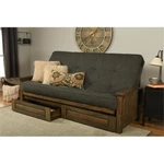 Kodiak Furniture Washington Queen-size Wood Storage Futon-charcoal Gray Mattress. Fixed Price $972.43.