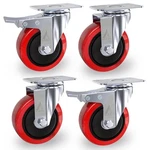 4 X Heavy Duty 100MM 700KG Rubber Swivel Castor Wheels Trolley Furniture Caster. Fixed Price $19.85.