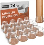 24PCS Chair Leg Floor Protectors Silicone Felt Pads Furniture Caps Universal. Fixed Price $28.87.