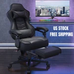 Elecwish Ergonomic Gaming Chair With Footrest Lumbar Support Recliner Office. Fixed Price $65.99.