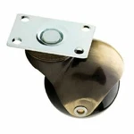Liberty 2" Vintage Style Antique Brass Plastic Wheel Swivel Plate Caster Set 4. Fixed Price $16.99.