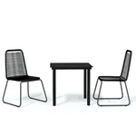Patio Dining Set Outdoor Garden Table And Chair Black Vidaxl. Fixed Price $289.99.