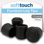 1/2" Round Non-marking Rubber Slip-on Chair Leg Tips, Nonslip Protective Furnitu. Fixed Price $15.37.
