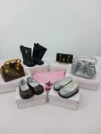 Queens Treasures Clothing 3 Shoe Handbag Sets For 18IN American Girl. Fixed Price $64.10.