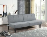 Mainstays 66" Studio Futon, Gray Linen Upholstery. Fixed Price $200.00.