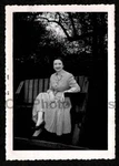 Fancy Dressed Woman Skirt Jacket Heels Park Bench Old/vintage Photo- F456. Fixed Price $7.99.