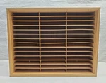 Vintage Napa Valley Wood Vhs Video 42 Vcr Cassette Tape Wall Rack Shelf Holder. Fixed Price $100.00.