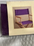 Pier 1 Directors Chair Cover Replacement Set Aubergine Purple Beaded New. Fixed Price $19.99.