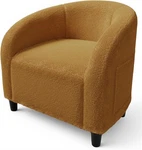 Barrel U-shaped Backrest,accent Armchair W Soft Padded Seat & Durable Legs. Fixed Price $112.52.