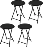Folding Bar Stool Set Of 4 Heavy-duty 18-INCH 225LB Capacity And Padde. Fixed Price $109.99.