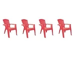 Adams (#8460-26-3731) Kid's Adirondack Stacking Chair, Cherry Red (set Of 4). Fixed Price $142.60.