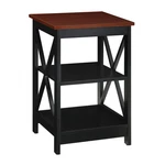 Convenience Concepts Oxford End Table Black And Cherry Wood Finish. Fixed Price $92.70.