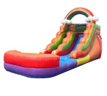 Inflatable Water Slide Commercial 12 Ft Rainbow Cloud Kids Splash Pool No Blower. Fixed Price $529.99.