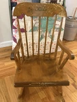 Nichols & Stone! - Vintage Children's Stenciled Maple Wood Rocking Chair. Fixed Price $139.00.