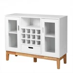 Wood Wine Storage Cabinet Sideboard Console Buffet Server-white. Fixed Price $106.28.