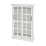 Sliding Door Media Cabinet - White. Fixed Price $330.45.