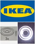 3 Pc Ikea Besta Sm Beveled Washer Set Replacement 115982 Chrome. Fixed Price $6.95.
