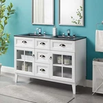 Modway Isle 48" Bathroom Vanity With Dual Sinks White Black. Fixed Price $859.50.