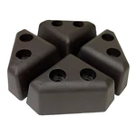 Profurnitureparts 1.25" Tall Triangle Corner Sofa Legs In Brown Set 4. Fixed Price $10.99.