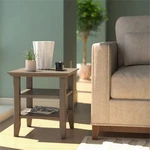 Simpli Home Acadian Wood 19" Square Transitional End Table In Gray. Fixed Price $127.36.