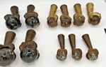 Lot Of 11 Antique Victorian Ball Claw Cast Iron Primitive Glass Table Leg Feet. Fixed Price $300.00.
