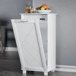 Tilt Out Kitchen Trash Cabinet, Dog Proof Garbage Can With Wood Holder Fr.... Fixed Price $155.81.