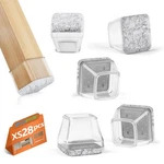 28PCS Square Chair Leg Floor Protectors With Wrapped Felt Bottom, Silicone Ch.... Fixed Price $29.16.