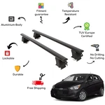 Bare Roof Rack Cross Bars Set For Hyundai Accent V Hc Hb 5 Door 17-UP Black. Fixed Price $189.91.