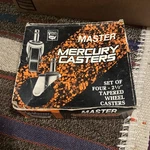 Master Mercury Casters D472-1/2-KH Set Of Four 2-1/2" Tapered Wheel. Fixed Price $16.20.