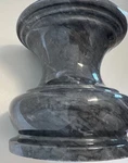 1972 Hand Carved Marble Stone Pedestal Candle Holder Rare Mike Yu 5 X. Fixed Price $65.00.