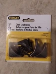 Stanley Chairlegbraces Brown Lacquerfinish 73-0300 CD996-1/2 , 4 Pack Sealed. Fixed Price $20.00.