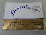 Vtg Nip Petersen White Double Bed Fitted Bottom Sheet Percale Cotton 180TC Japan. Fixed Price $24.99.