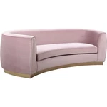 Meridian Furniture Julian Contemporary Velvet Sofa Pink. Fixed Price $1673.99.