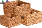 Honey-can-do Banana Leaf Storage Baskets Water Hyacinth Woven Basket, Decorativ. Fixed Price $41.82.