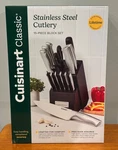 Cuisinart C77SS-15PK 15-PIECE Stainless Steel Hollow Handle Block Set. Fixed Price $79.95.