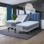 Luxury Split King Adjustable Bed & 14" Gel Memory Foam Mattress With Massage. Fixed Price $2398.99.