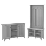 Bush Furniture Salinas Hall Tree With Shoe Bench & Accent Chest Gray. Fixed Price $263.99.